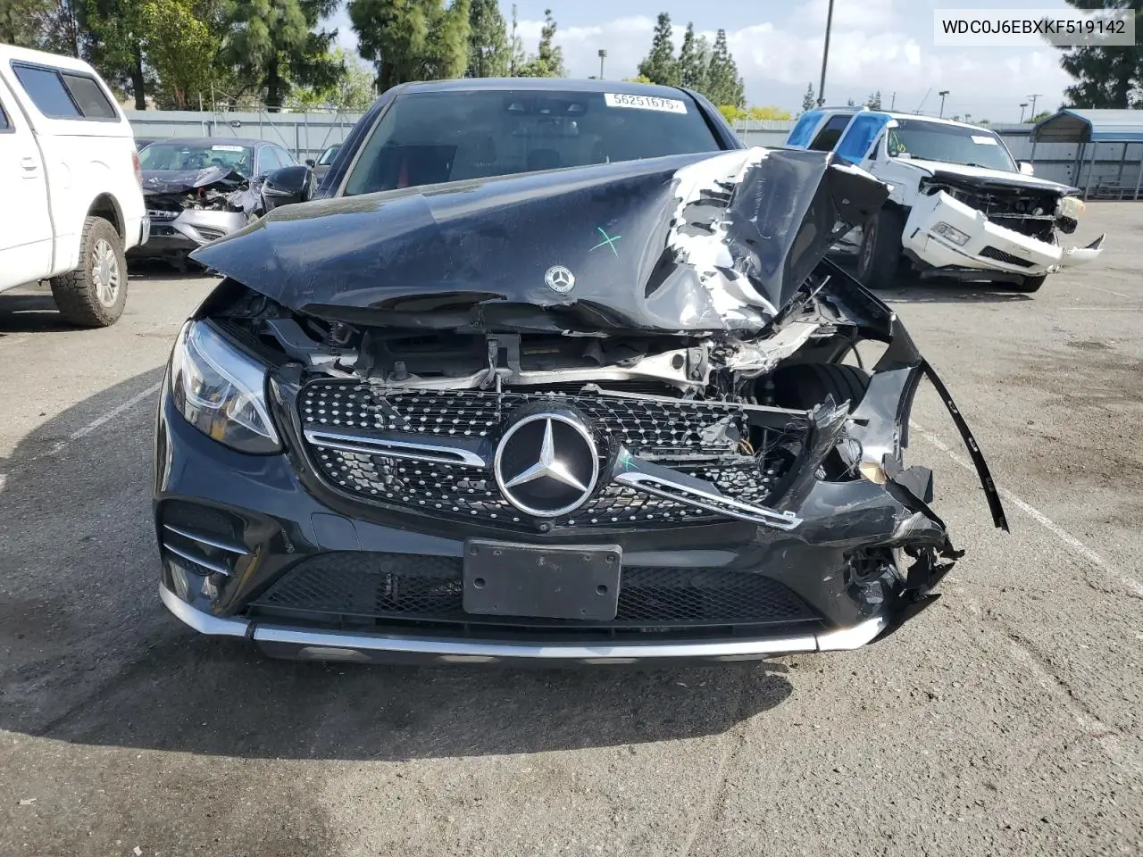 2019 Mercedes-Benz Glc Coupe 43 4Matic Amg VIN: WDC0J6EBXKF519142 Lot: 56251675