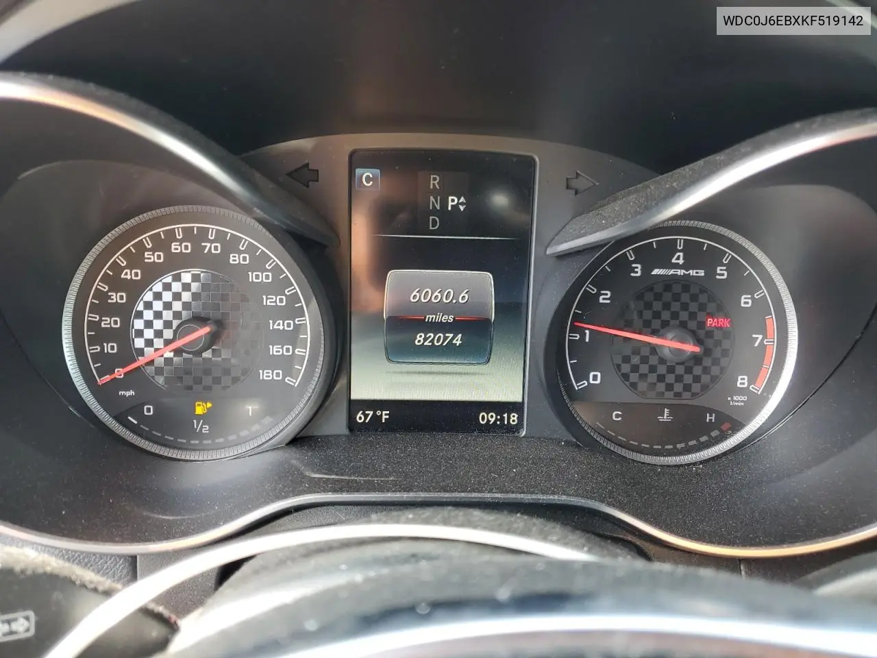 2019 Mercedes-Benz Glc Coupe 43 4Matic Amg VIN: WDC0J6EBXKF519142 Lot: 56251675
