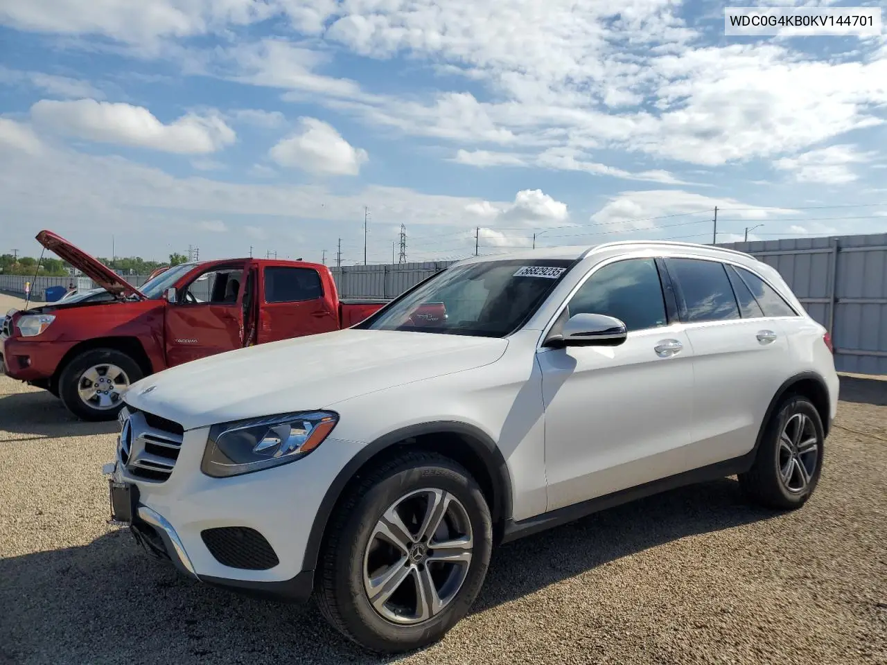 2019 Mercedes-Benz Glc 300 4Matic VIN: WDC0G4KB0KV144701 Lot: 56829235