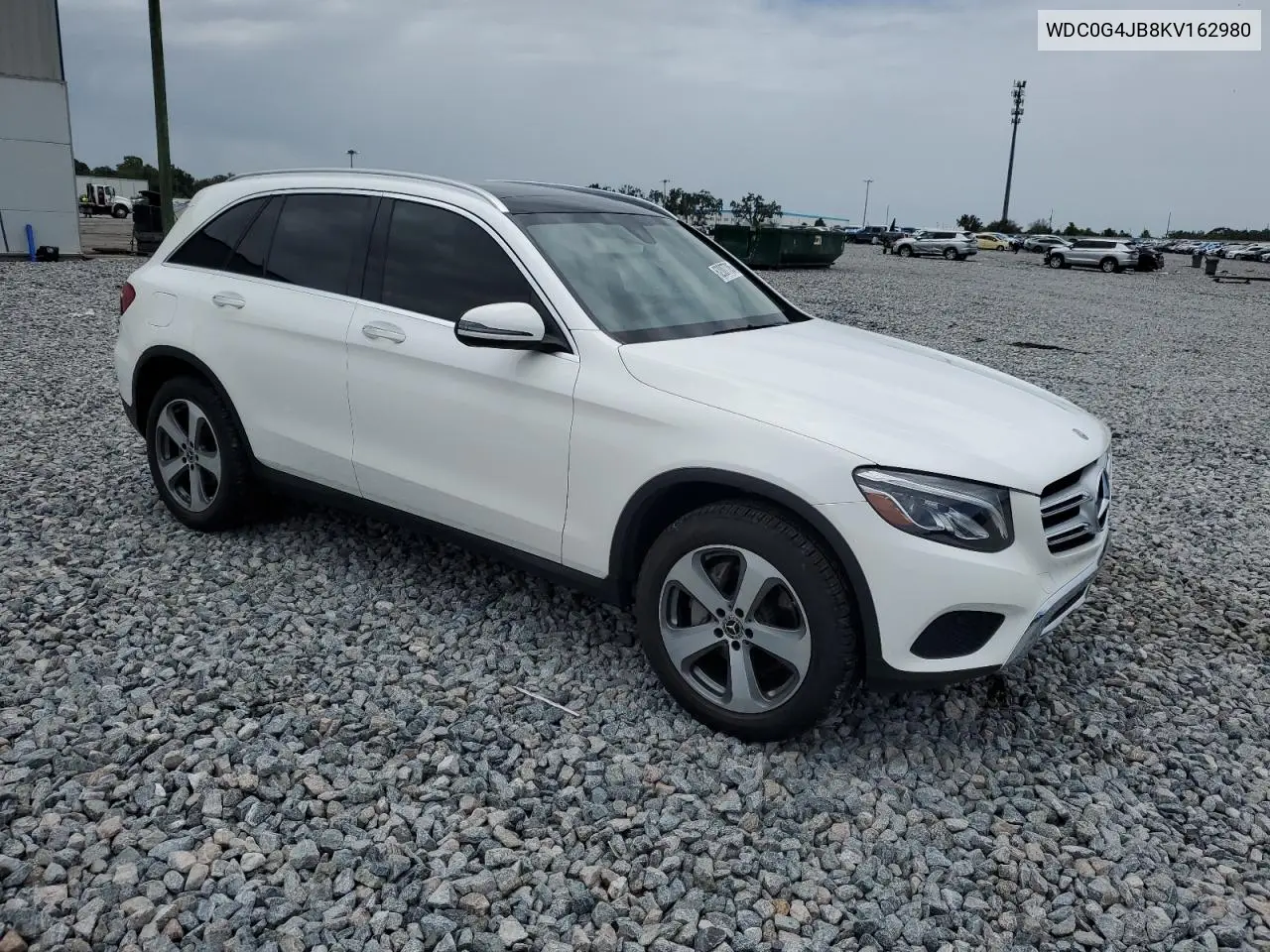 2019 Mercedes-Benz Glc 300 VIN: WDC0G4JB8KV162980 Lot: 62007705