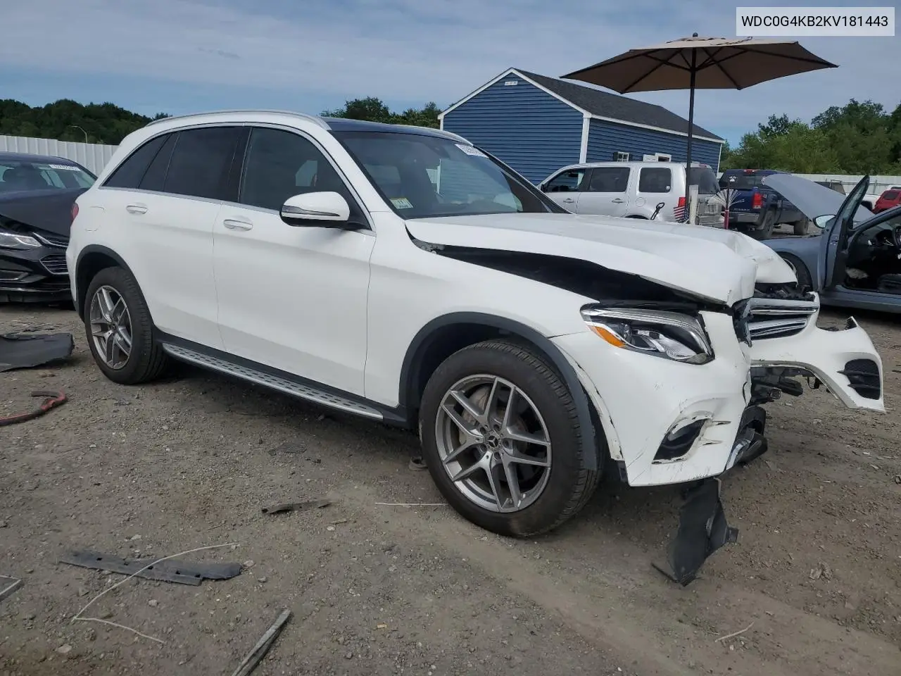 2019 Mercedes-Benz Glc 300 4Matic VIN: WDC0G4KB2KV181443 Lot: 62999455