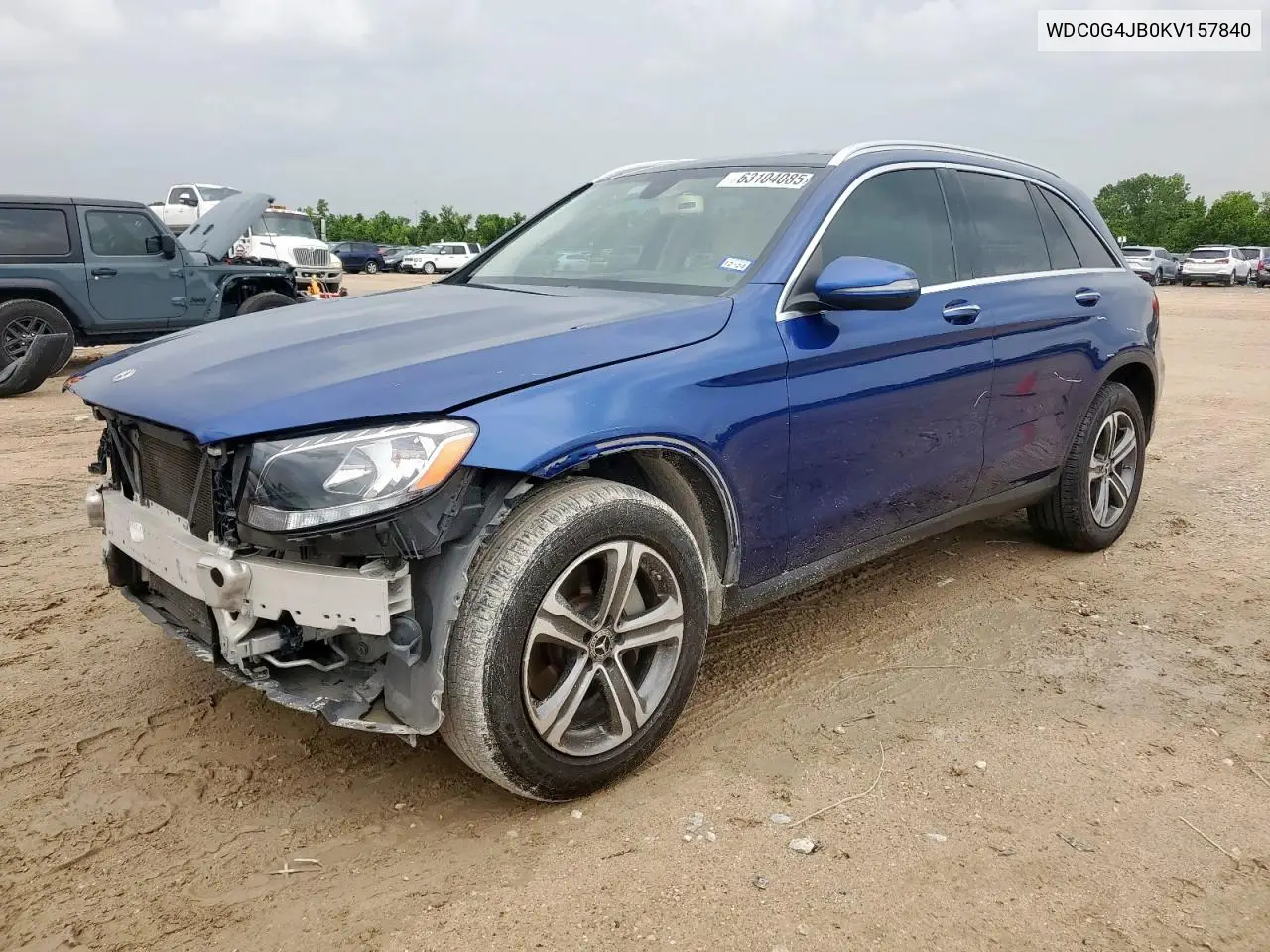 2019 Mercedes-Benz Glc 300 VIN: WDC0G4JB0KV157840 Lot: 63104085