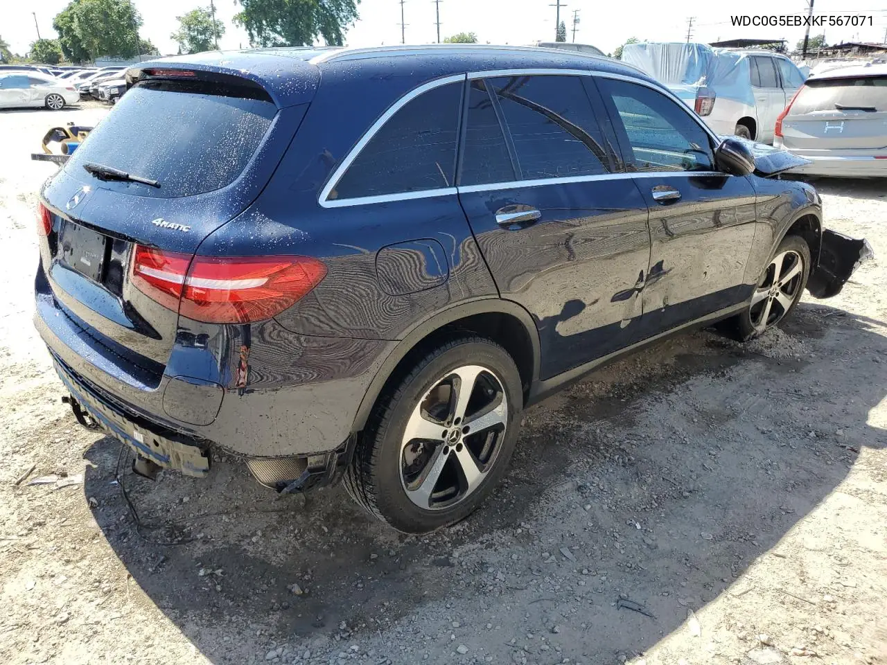 2019 Mercedes-Benz Glc 350E VIN: WDC0G5EBXKF567071 Lot: 63865985
