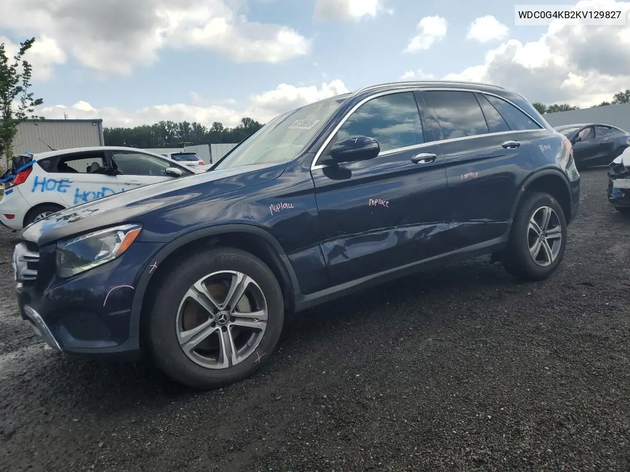 2019 Mercedes-Benz Glc 300 4Matic VIN: WDC0G4KB2KV129827 Lot: 64138695