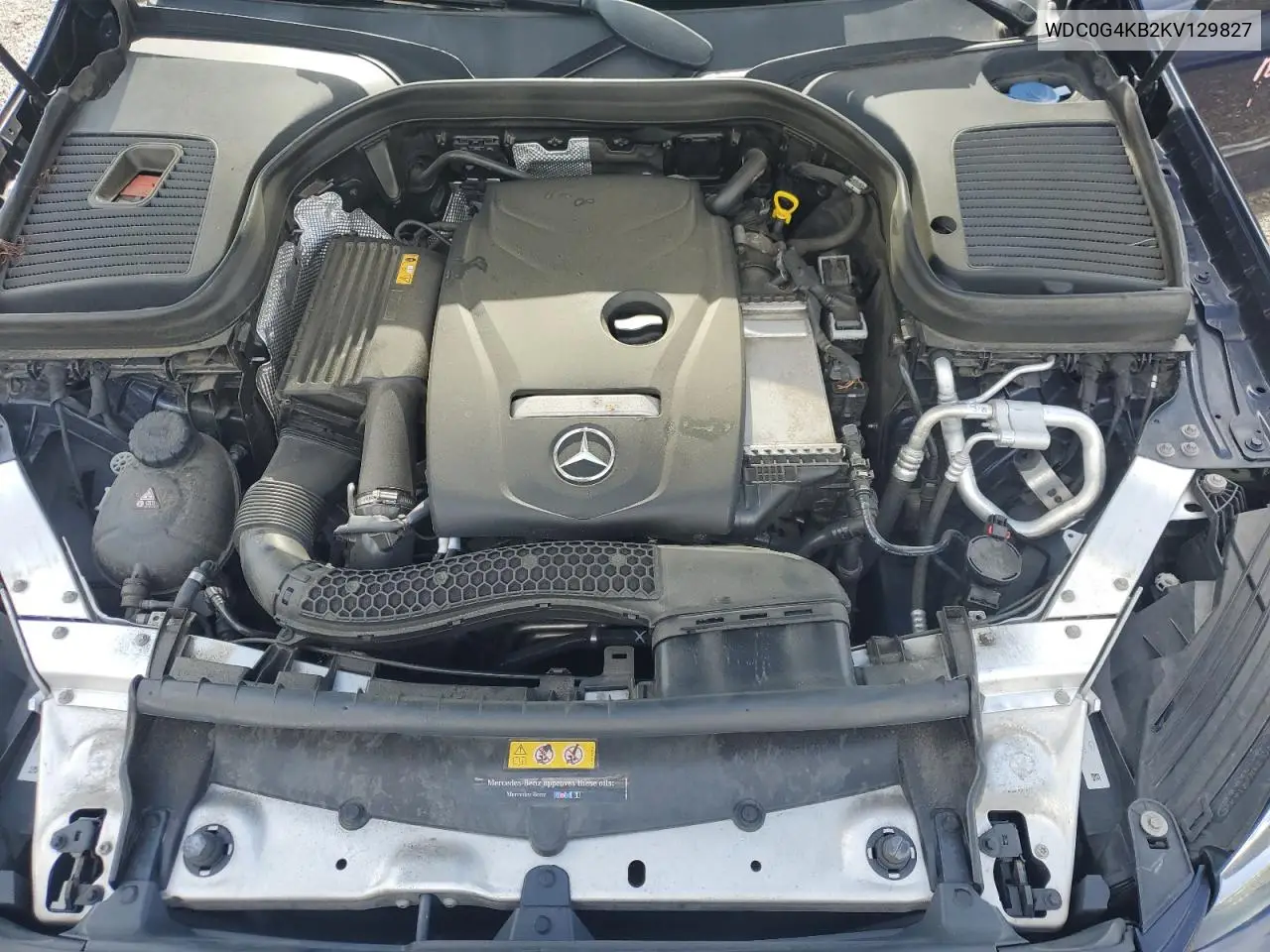 2019 Mercedes-Benz Glc 300 4Matic VIN: WDC0G4KB2KV129827 Lot: 64138695