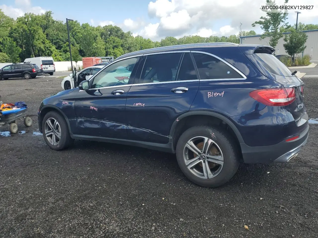 2019 Mercedes-Benz Glc 300 4Matic VIN: WDC0G4KB2KV129827 Lot: 64138695
