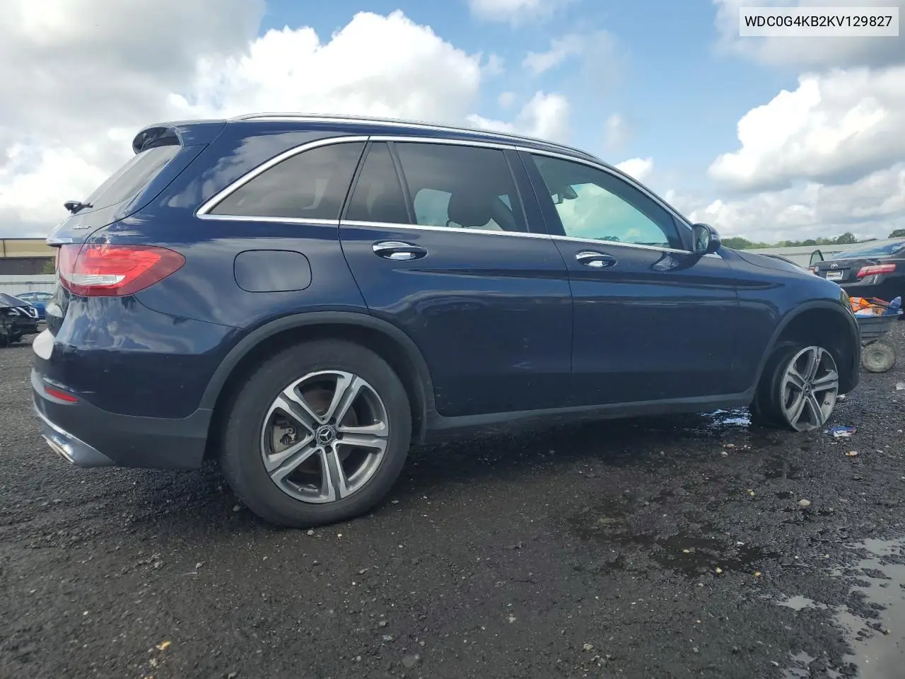 2019 Mercedes-Benz Glc 300 4Matic VIN: WDC0G4KB2KV129827 Lot: 64138695