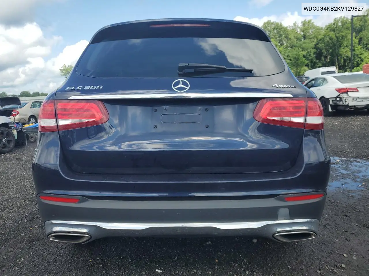 2019 Mercedes-Benz Glc 300 4Matic VIN: WDC0G4KB2KV129827 Lot: 64138695