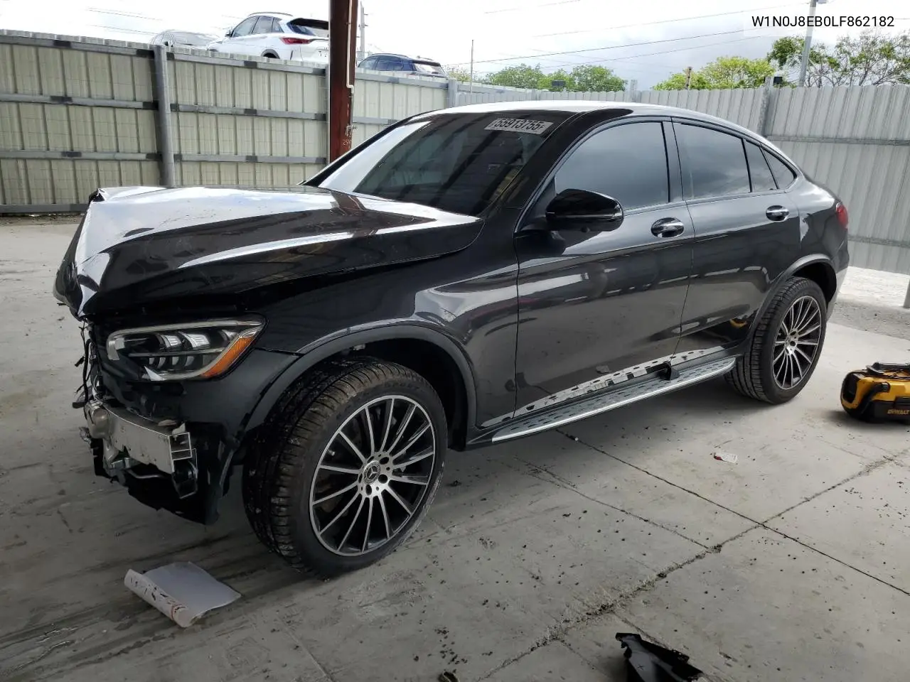 2020 Mercedes-Benz Glc Coupe 300 4Matic VIN: W1N0J8EB0LF862182 Lot: 55913755