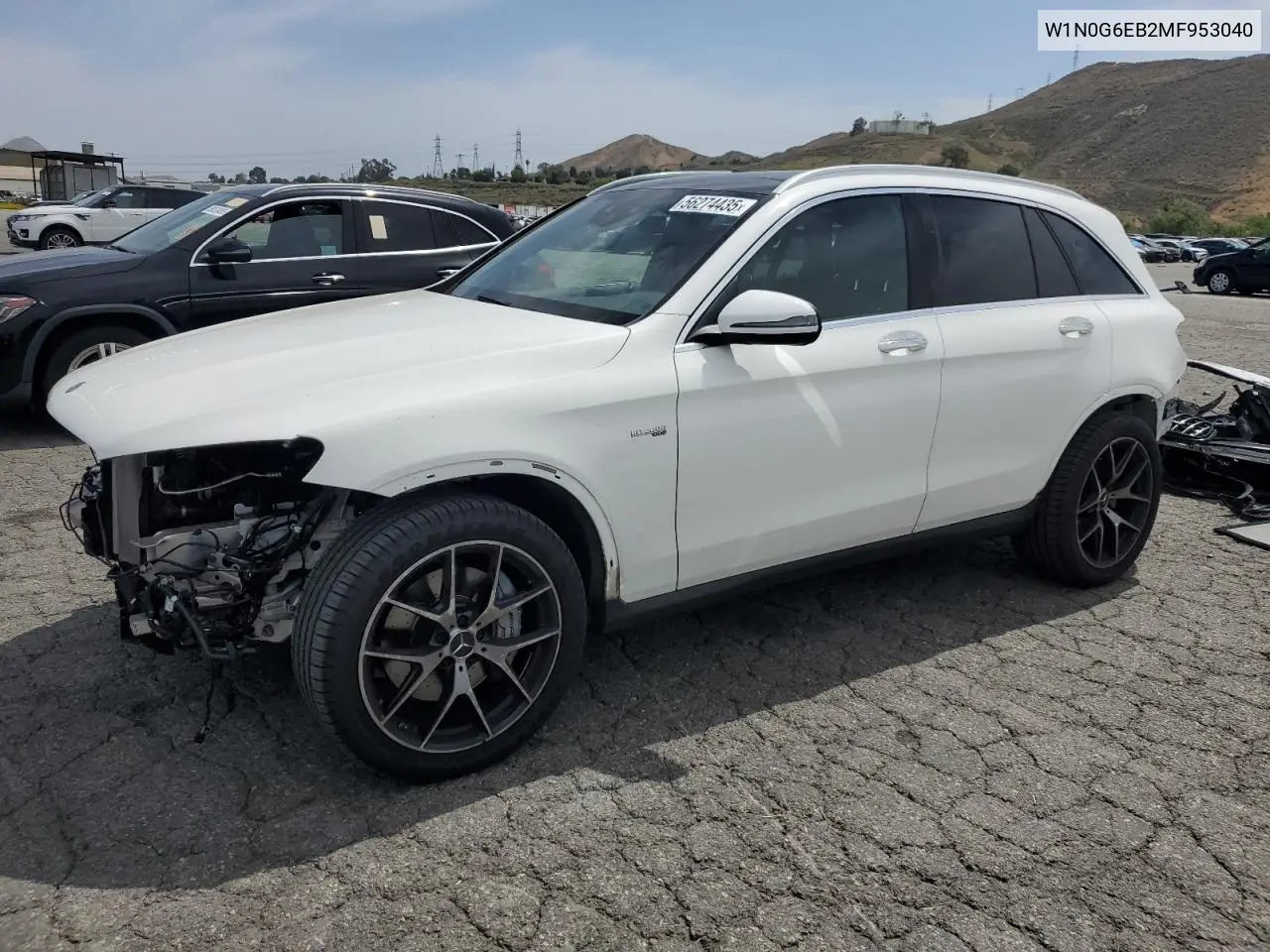 2021 Mercedes-Benz Glc 43 4Matic Amg VIN: W1N0G6EB2MF953040 Lot: 56274435