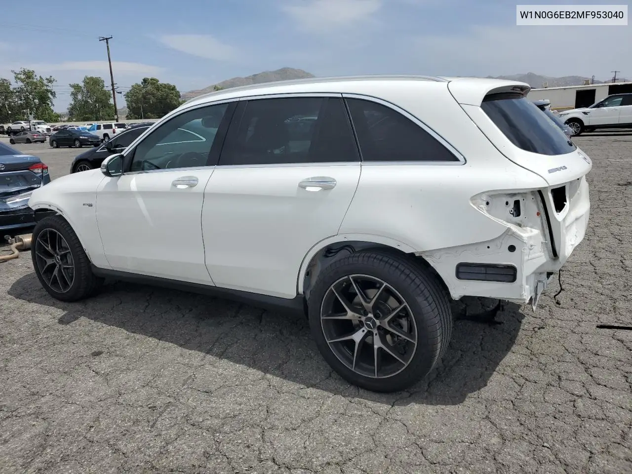 2021 Mercedes-Benz Glc 43 4Matic Amg VIN: W1N0G6EB2MF953040 Lot: 56274435