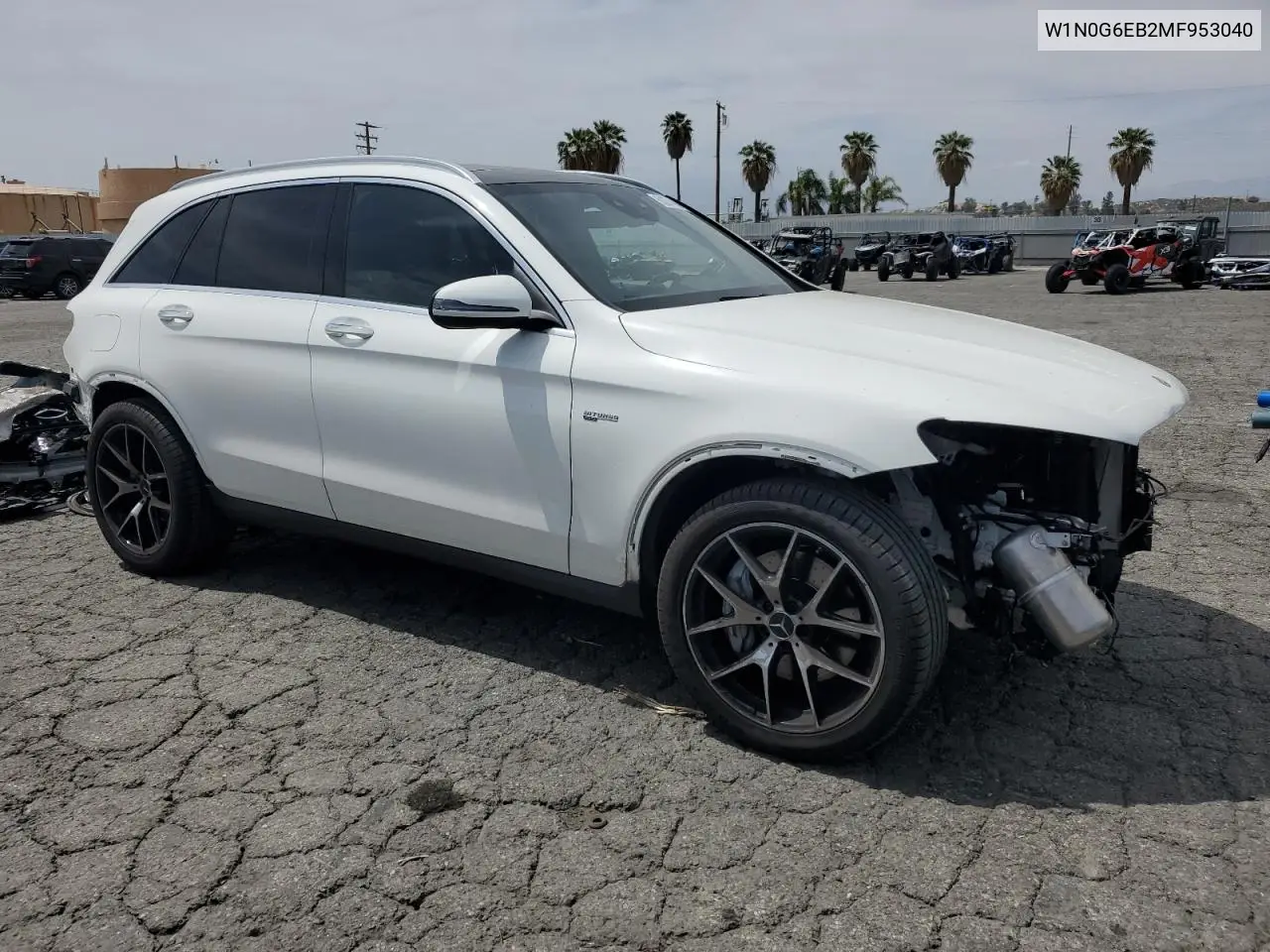 2021 Mercedes-Benz Glc 43 4Matic Amg VIN: W1N0G6EB2MF953040 Lot: 56274435
