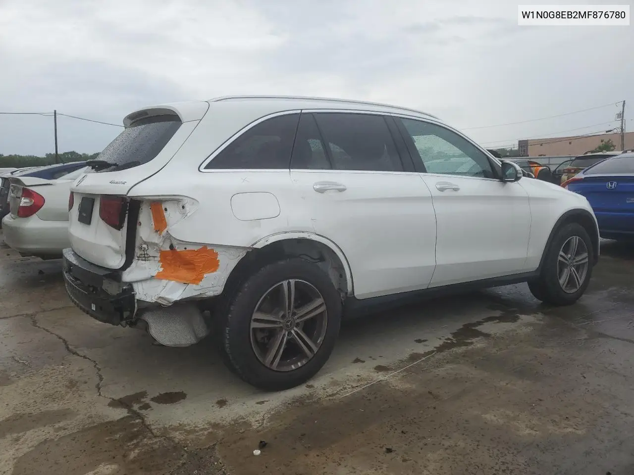 2021 Mercedes-Benz Glc 300 4Matic VIN: W1N0G8EB2MF876780 Lot: 56521775