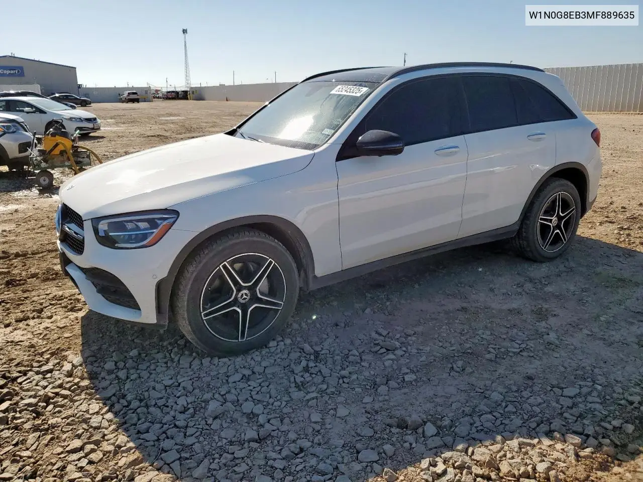 2021 Mercedes-Benz Glc 300 4Matic VIN: W1N0G8EB3MF889635 Lot: 65245325