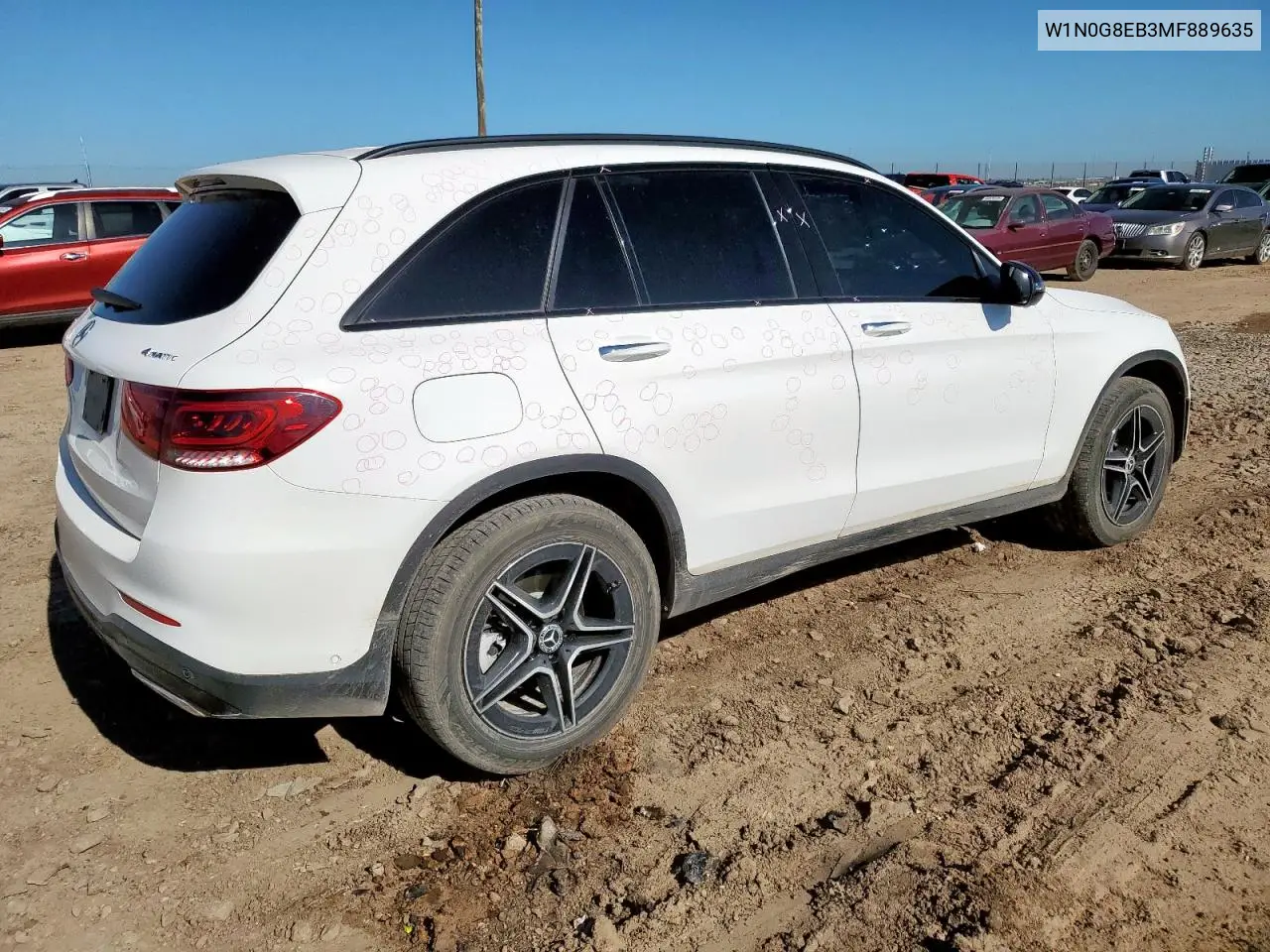 2021 Mercedes-Benz Glc 300 4Matic VIN: W1N0G8EB3MF889635 Lot: 65245325