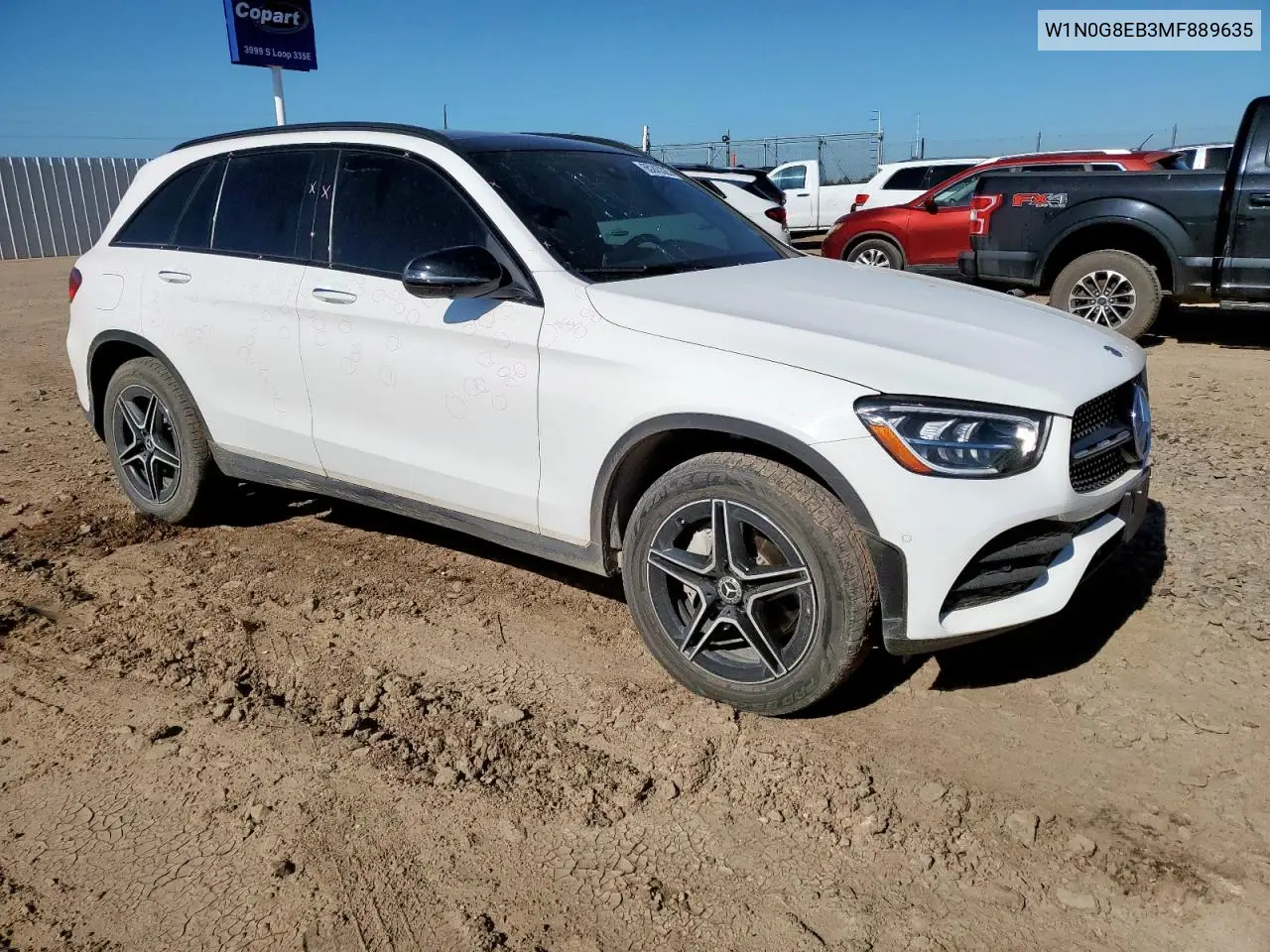 2021 Mercedes-Benz Glc 300 4Matic VIN: W1N0G8EB3MF889635 Lot: 65245325