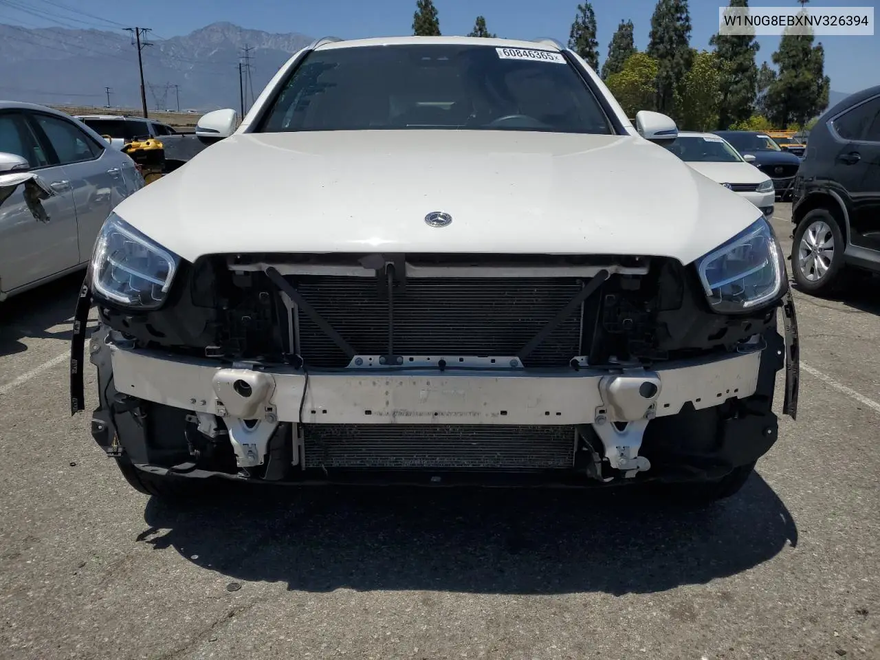 2022 Mercedes-Benz Glc 300 4Matic VIN: W1N0G8EBXNV326394 Lot: 60846365