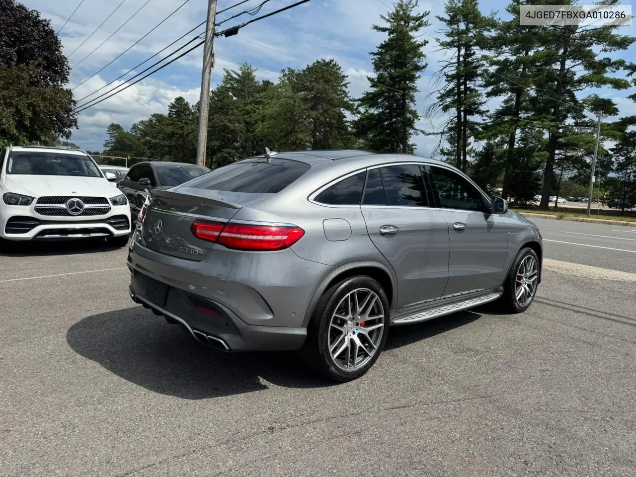 2016 Mercedes-Benz Gle Coupe 63 Amg-S VIN: 4JGED7FBXGA010286 Lot: 65643305