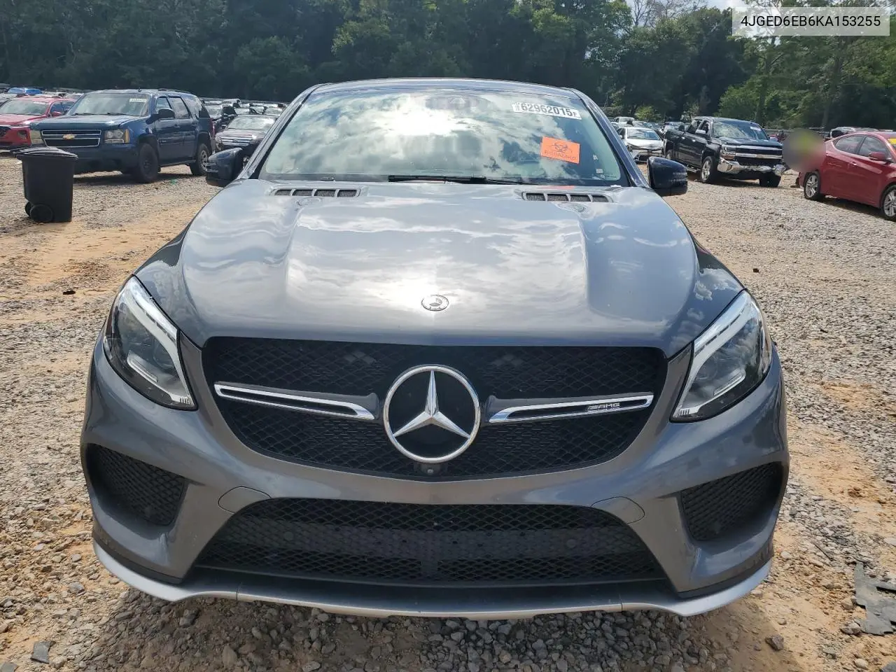 2019 Mercedes-Benz Gle Coupe 43 Amg VIN: 4JGED6EB6KA153255 Lot: 62962015
