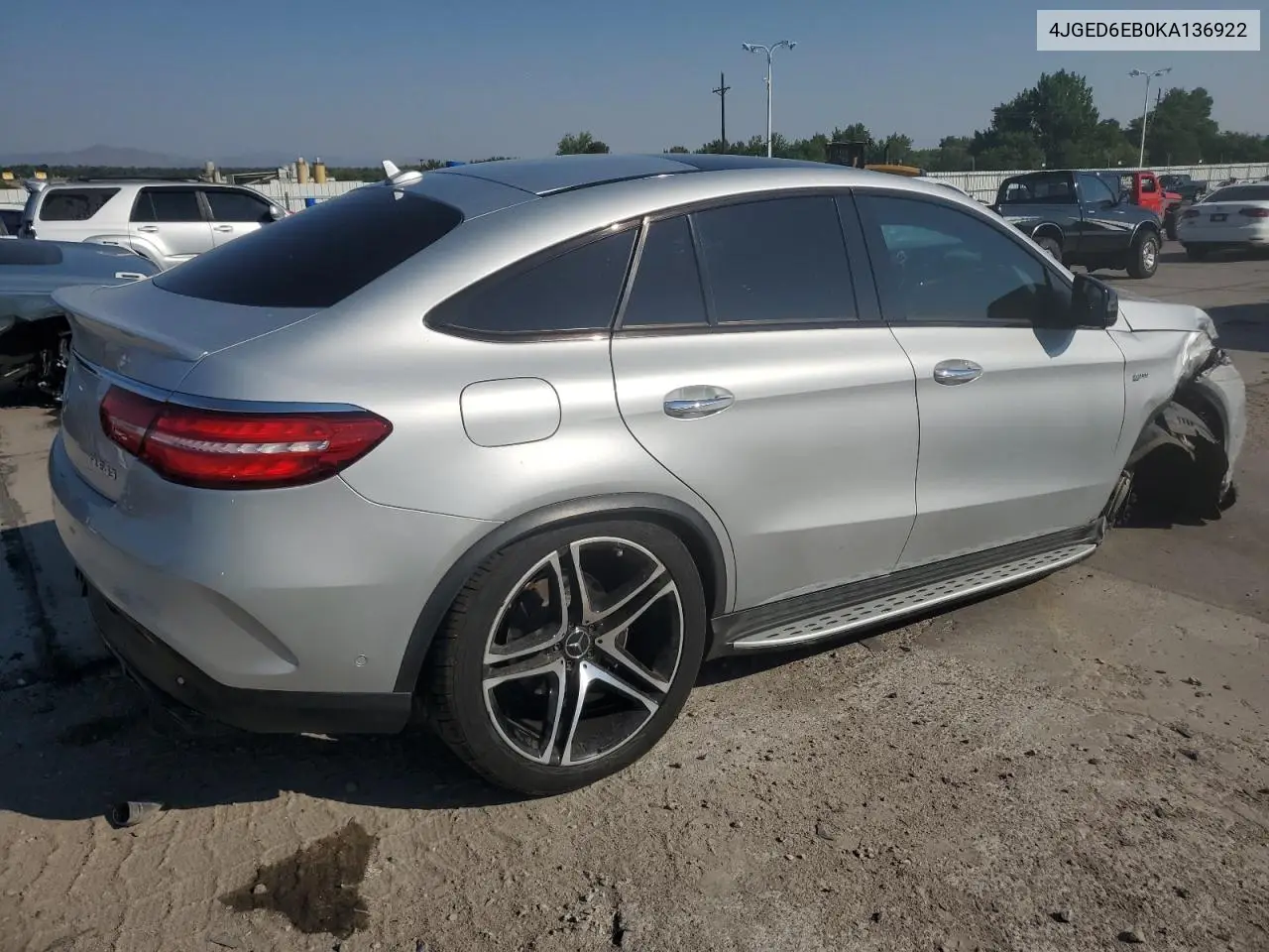 2019 Mercedes-Benz Gle Coupe 43 Amg VIN: 4JGED6EB0KA136922 Lot: 65579095