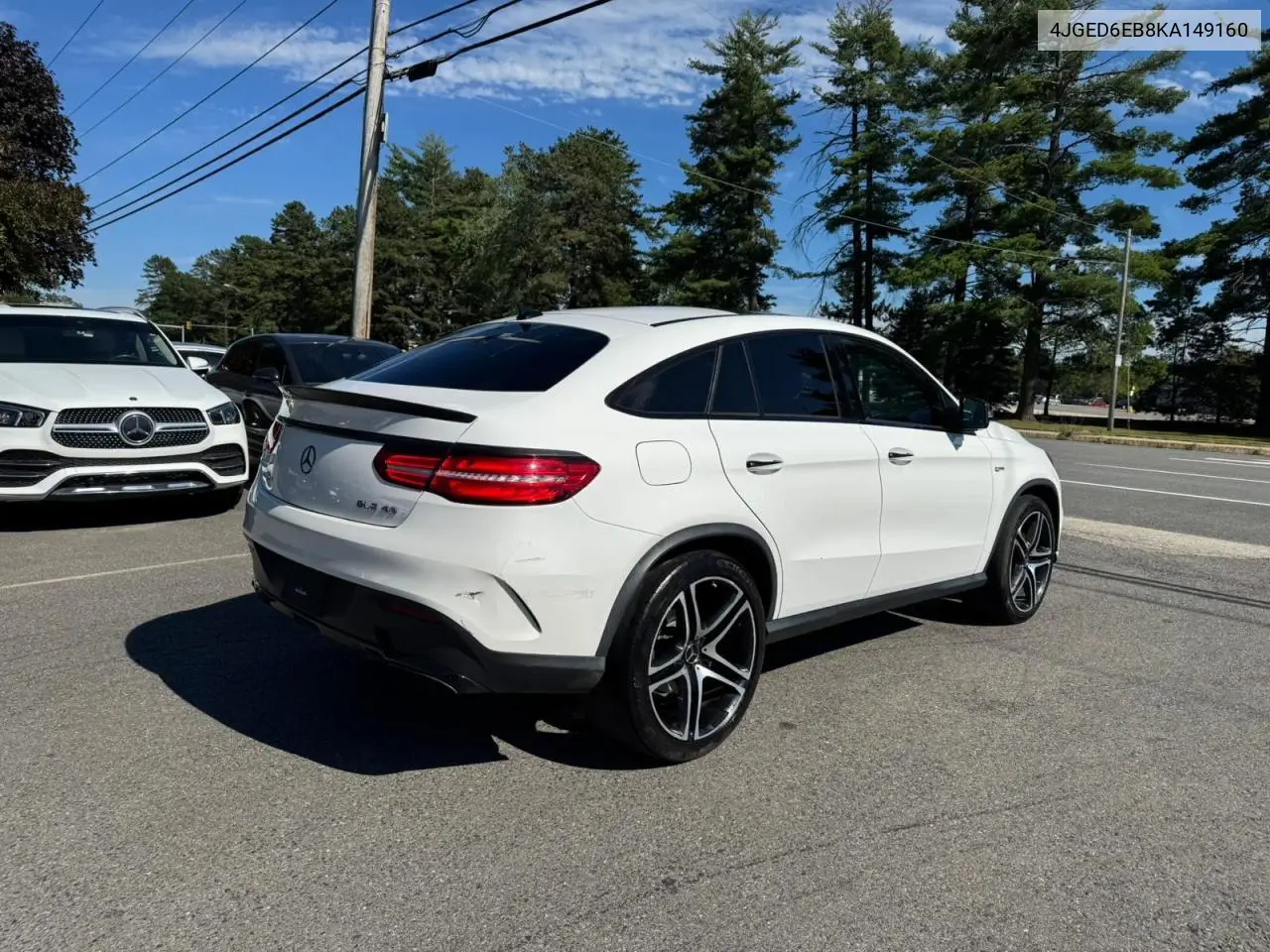 2019 Mercedes-Benz Gle Coupe 43 Amg VIN: 4JGED6EB8KA149160 Lot: 65841325
