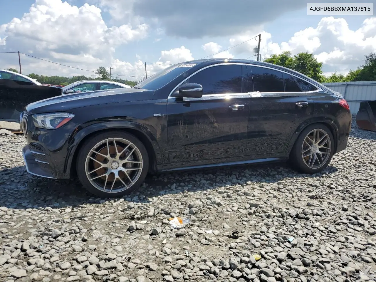 2021 Mercedes-Benz Gle Coupe Amg 53 4Matic VIN: 4JGFD6BBXMA137815 Lot: 65194035