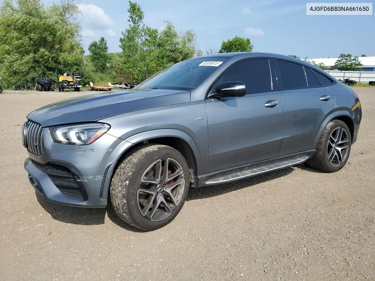 2022 Mercedes-Benz Gle Coupe Amg 53 4Matic VIN: 4JGFD6BB3NA661650 Lot: 65556915