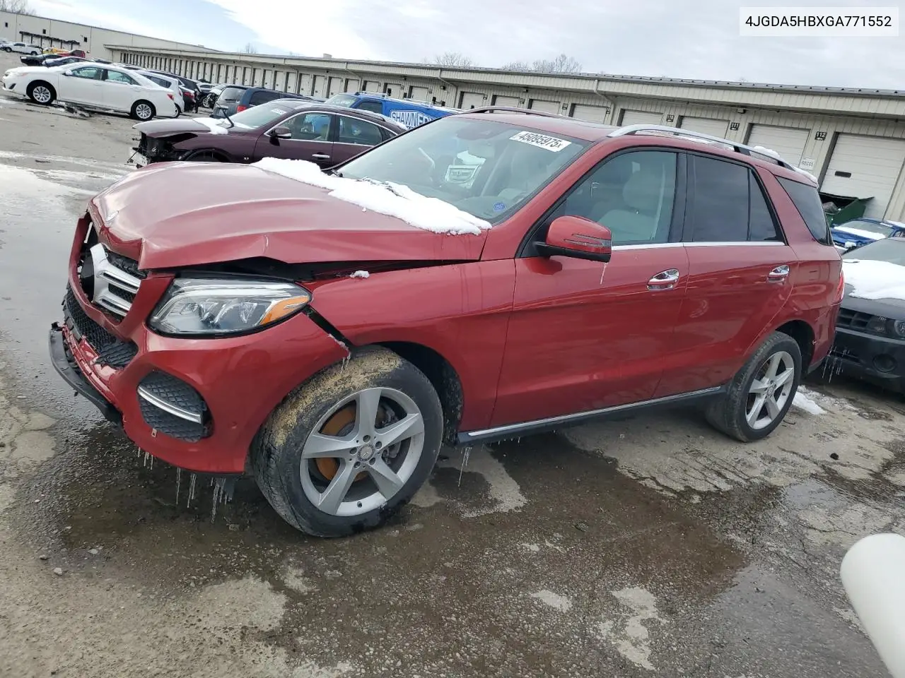2016 Mercedes-Benz Gle 350 4Matic VIN: 4JGDA5HBXGA771552 Lot: 45095975
