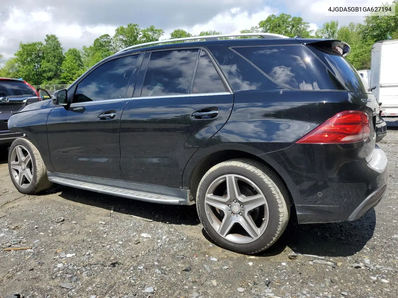 2016 Mercedes-Benz Gle 400 4Matic VIN: 4JGDA5GB1GA627194 Lot: 56386295