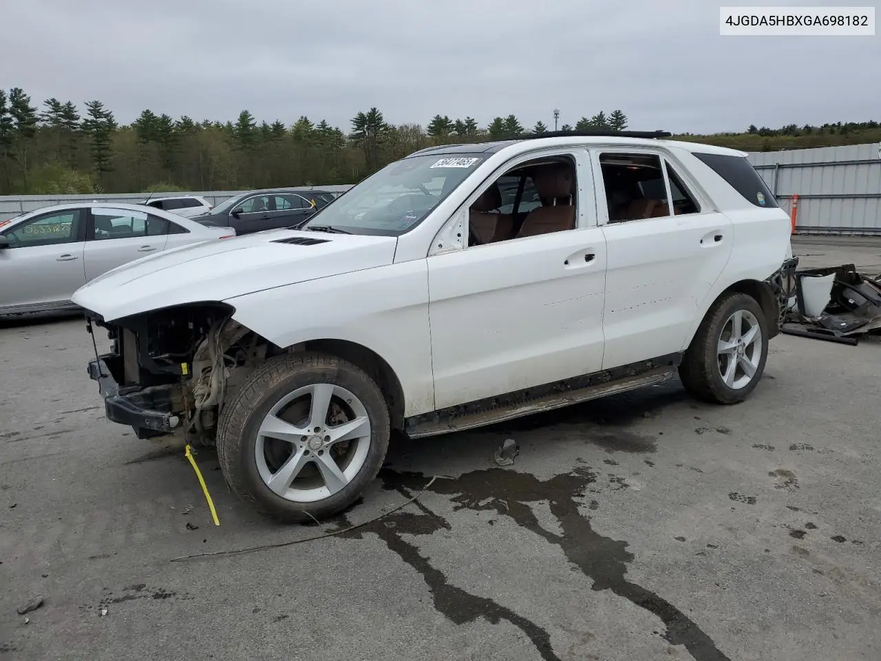 2016 Mercedes-Benz Gle 350 4Matic VIN: 4JGDA5HBXGA698182 Lot: 56477465