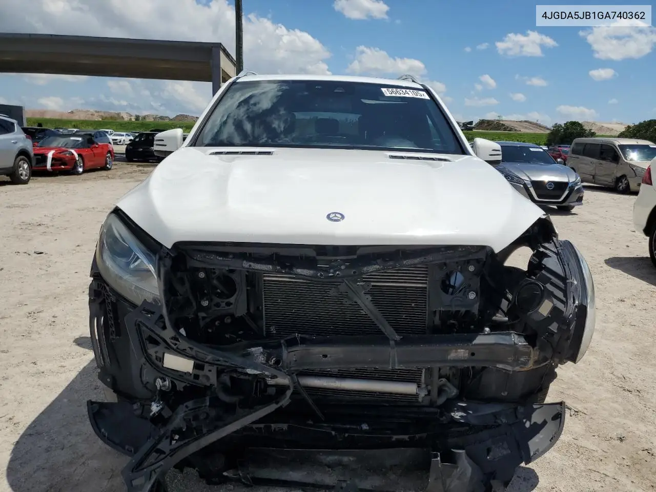 2016 Mercedes-Benz Gle 350 VIN: 4JGDA5JB1GA740362 Lot: 56634105