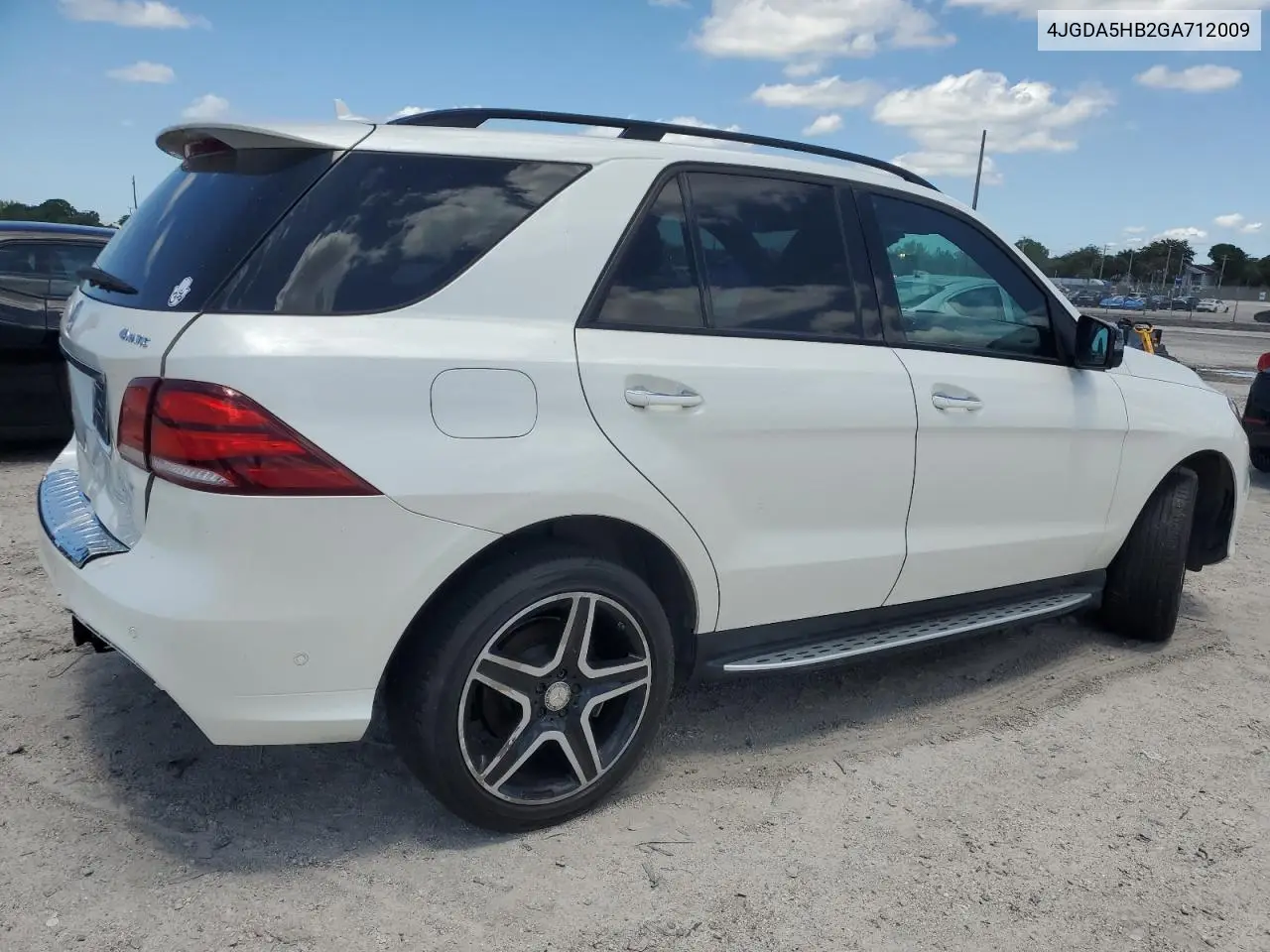 2016 Mercedes-Benz Gle 350 4Matic VIN: 4JGDA5HB2GA712009 Lot: 56866915