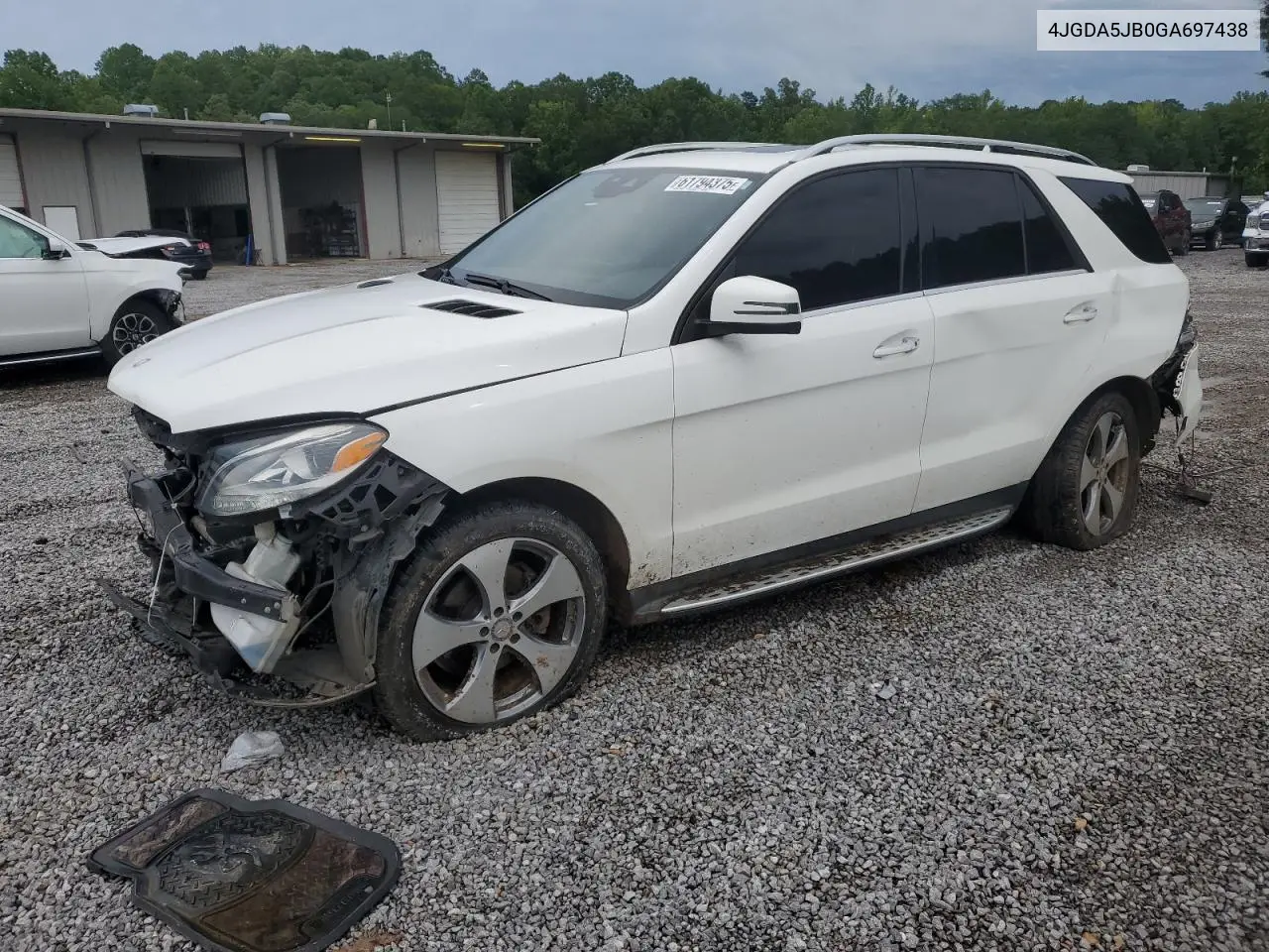 2016 Mercedes-Benz Gle 350 VIN: 4JGDA5JB0GA697438 Lot: 61794375
