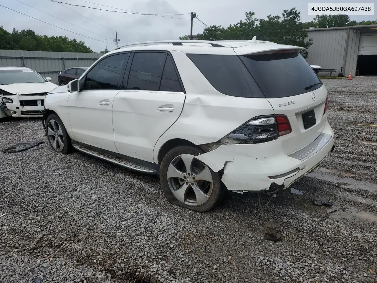 2016 Mercedes-Benz Gle 350 VIN: 4JGDA5JB0GA697438 Lot: 61794375