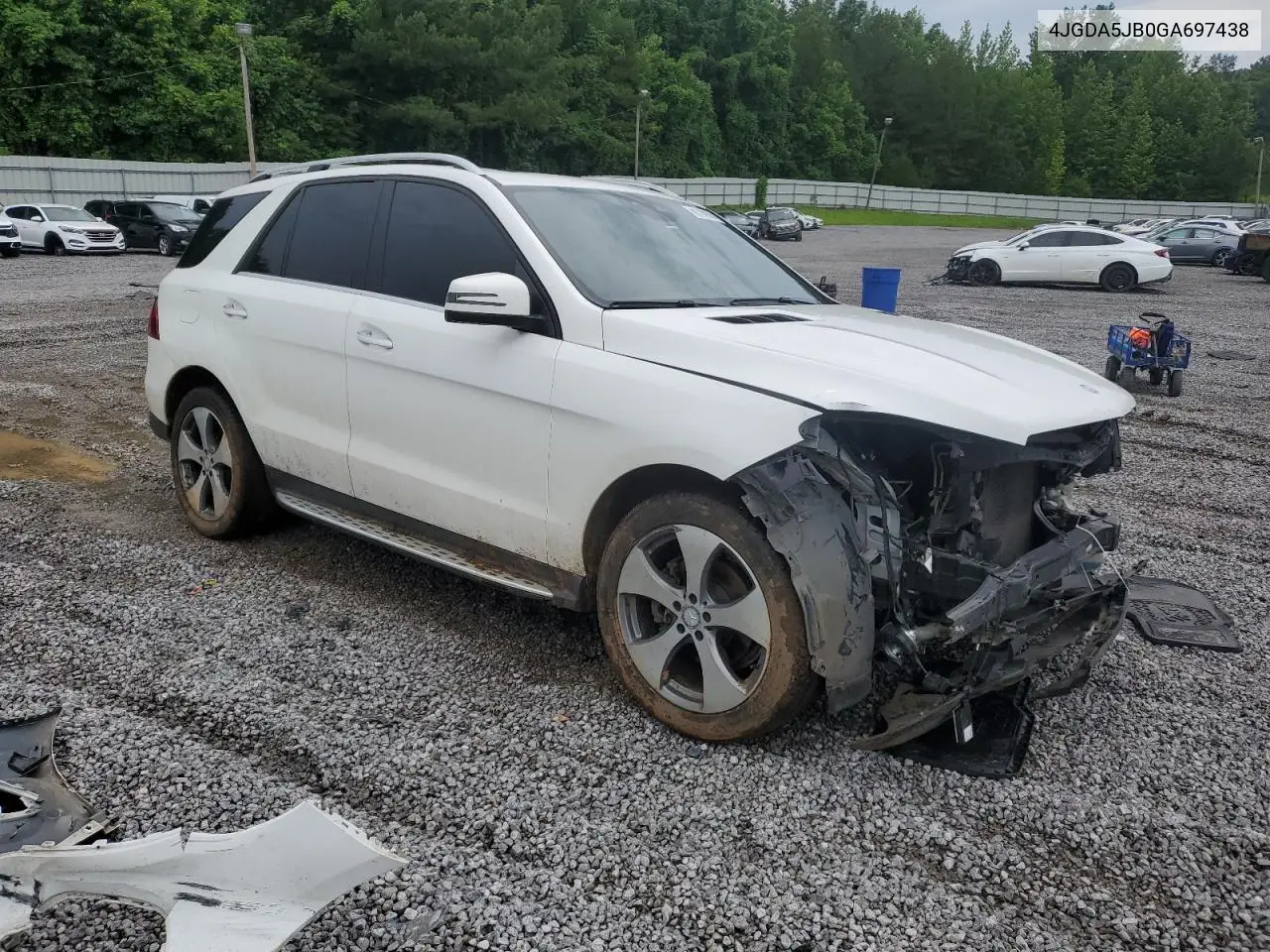 2016 Mercedes-Benz Gle 350 VIN: 4JGDA5JB0GA697438 Lot: 61794375