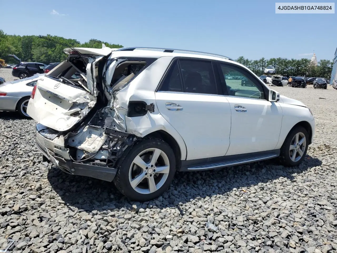 2016 Mercedes-Benz Gle 350 4Matic VIN: 4JGDA5HB1GA748824 Lot: 62211725