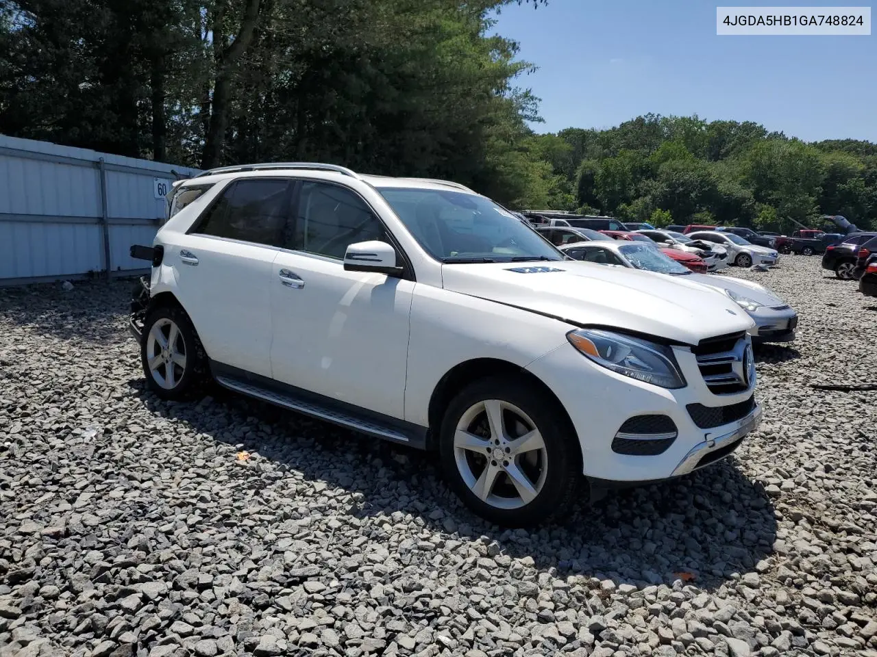2016 Mercedes-Benz Gle 350 4Matic VIN: 4JGDA5HB1GA748824 Lot: 62211725