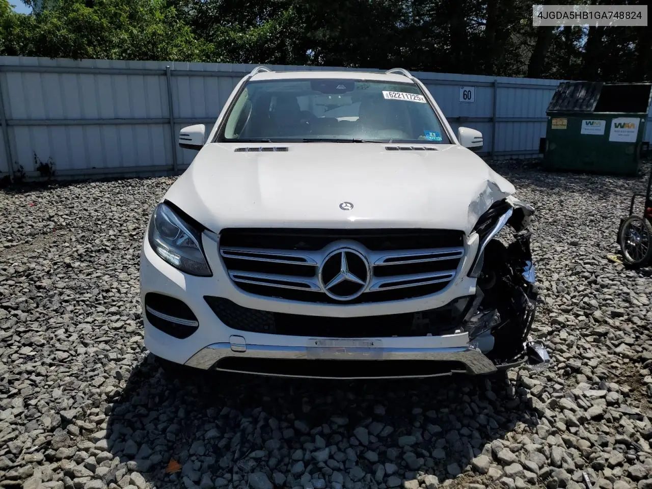 2016 Mercedes-Benz Gle 350 4Matic VIN: 4JGDA5HB1GA748824 Lot: 62211725