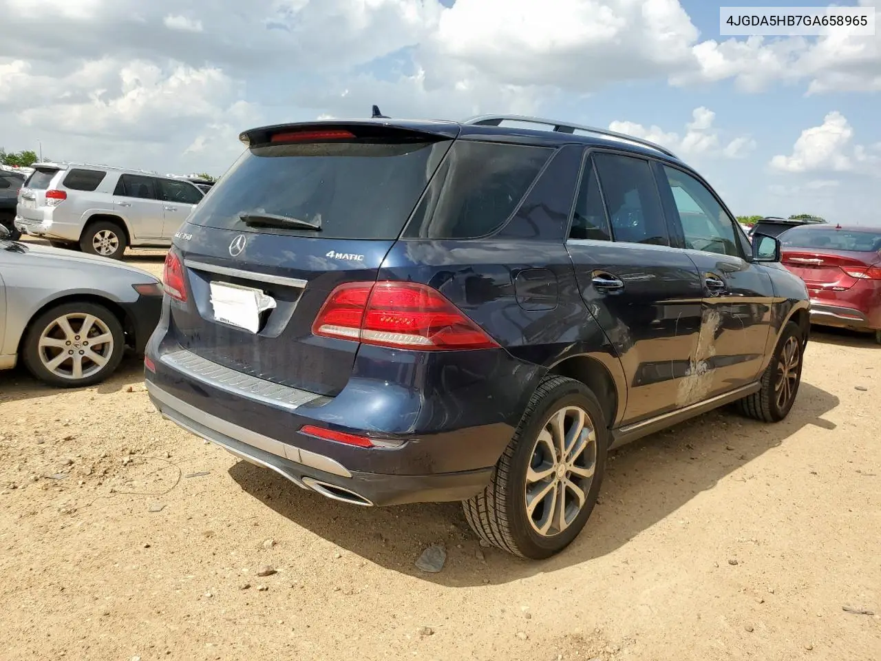 2016 Mercedes-Benz Gle 350 4Matic VIN: 4JGDA5HB7GA658965 Lot: 62272645