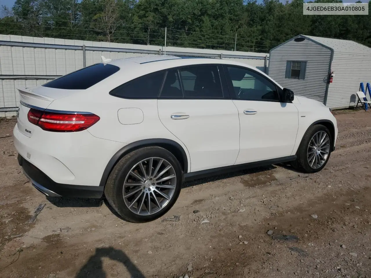 2016 Mercedes-Benz Gle Coupe 450 4Matic VIN: 4JGED6EB3GA010805 Lot: 62430625