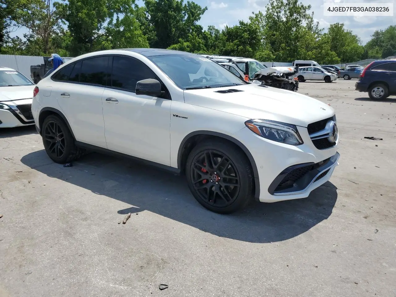 2016 Mercedes-Benz Gle Coupe 63 Amg-S VIN: 4JGED7FB3GA038236 Lot: 62570405