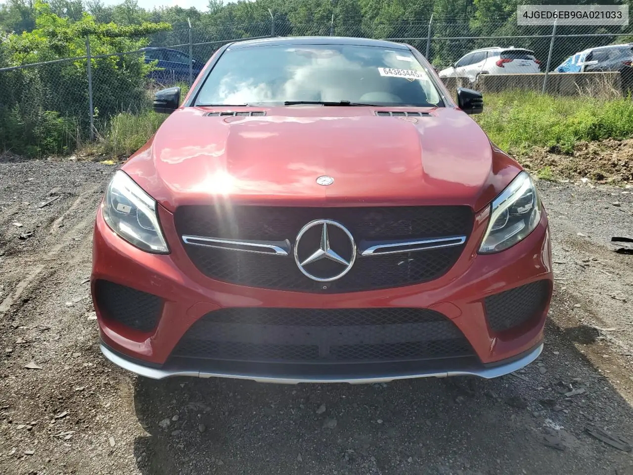 2016 Mercedes-Benz Gle Coupe 450 4Matic VIN: 4JGED6EB9GA021033 Lot: 64383445