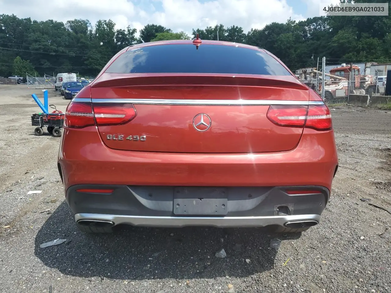 2016 Mercedes-Benz Gle Coupe 450 4Matic VIN: 4JGED6EB9GA021033 Lot: 64383445