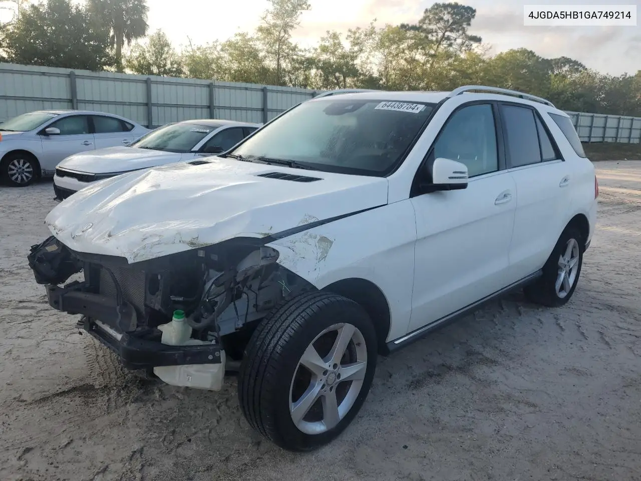 2016 Mercedes-Benz Gle 350 4Matic VIN: 4JGDA5HB1GA749214 Lot: 64488764