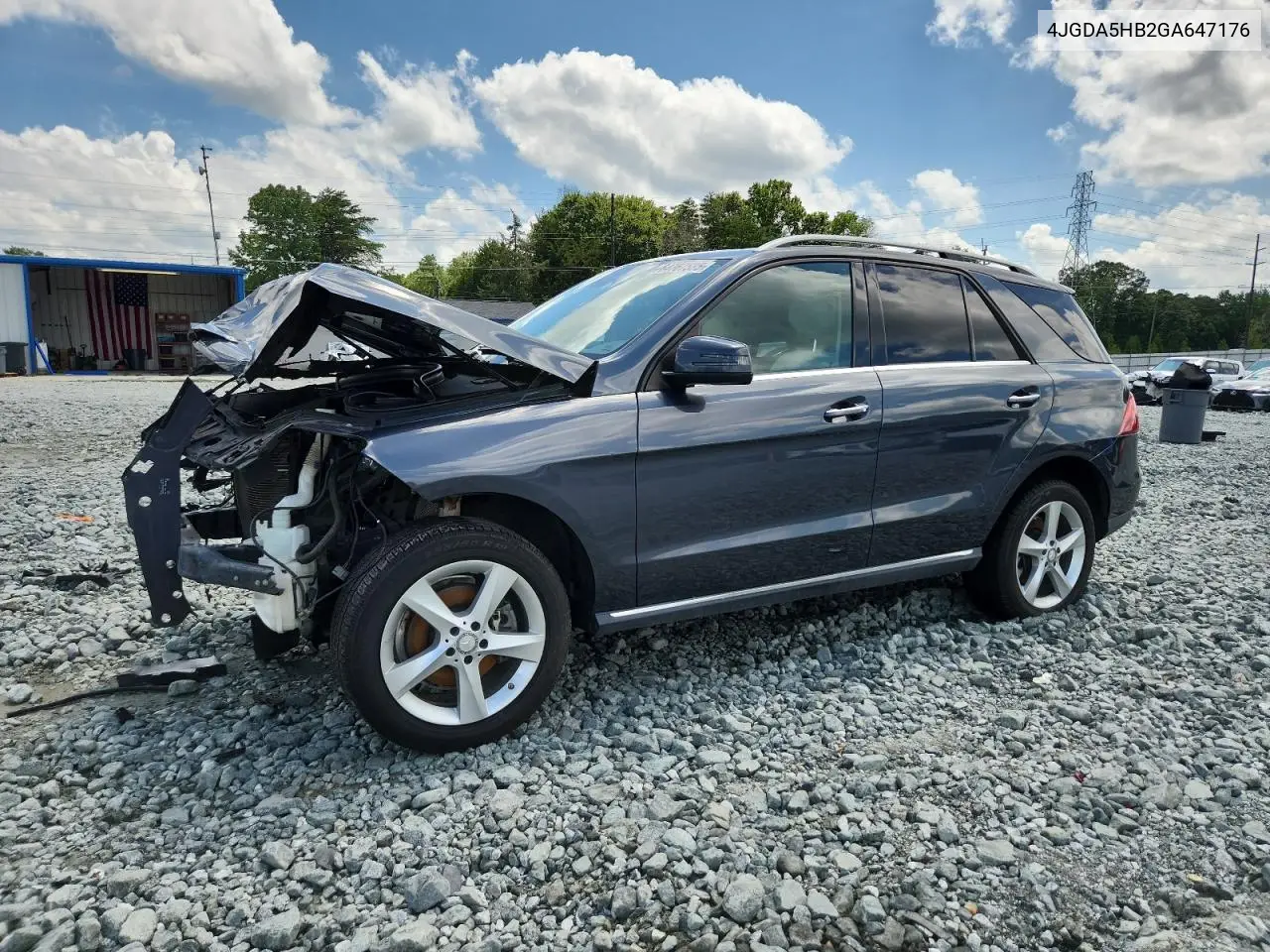 2016 Mercedes-Benz Gle 350 4Matic VIN: 4JGDA5HB2GA647176 Lot: 64767585