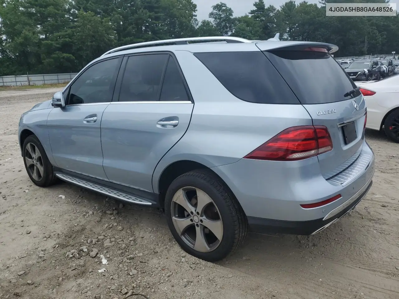 2016 Mercedes-Benz Gle 350 4Matic VIN: 4JGDA5HB8GA648526 Lot: 64770635