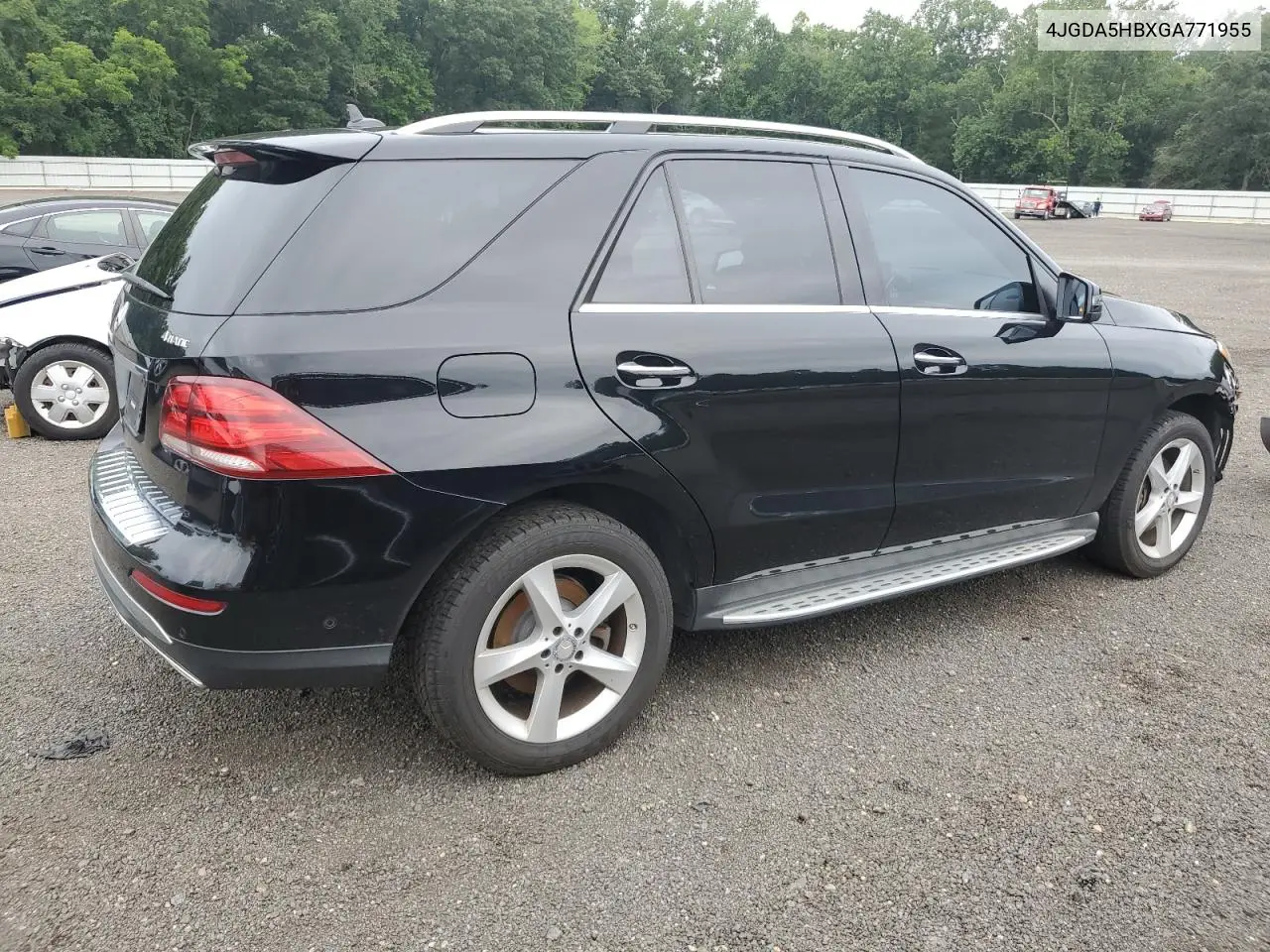2016 Mercedes-Benz Gle 350 4Matic VIN: 4JGDA5HBXGA771955 Lot: 65015065