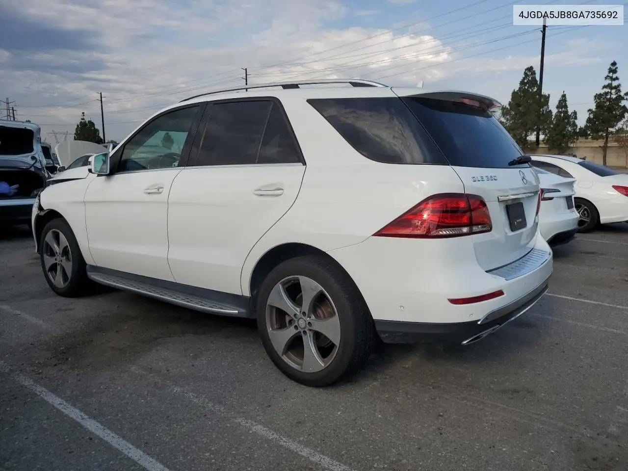 2016 Mercedes-Benz Gle 350 VIN: 4JGDA5JB8GA735692 Lot: 65397765