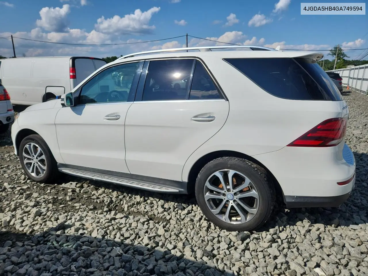 2016 Mercedes-Benz Gle 350 4Matic VIN: 4JGDA5HB4GA749594 Lot: 65578495