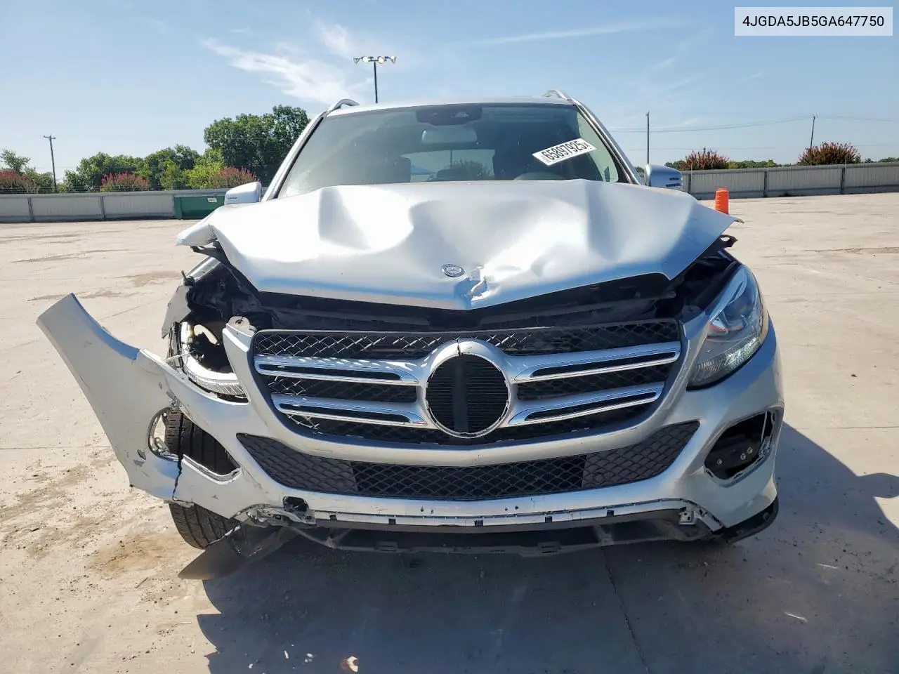 2016 Mercedes-Benz Gle 350 VIN: 4JGDA5JB5GA647750 Lot: 65897925